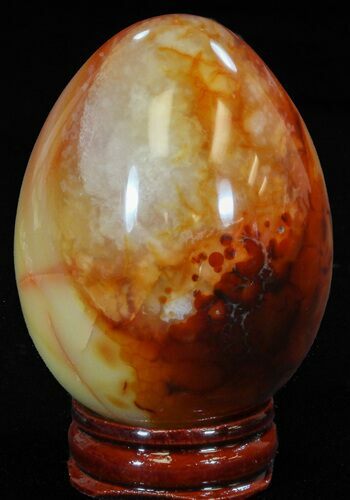 Colorful Carnelian Agate Egg #41194